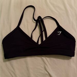 Black Strappy Sports Bra
